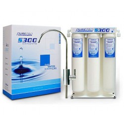 Átfolyós, tartály nélküli 3 lépcsős víztisztító, gyors szűrőcsere / PurePro 